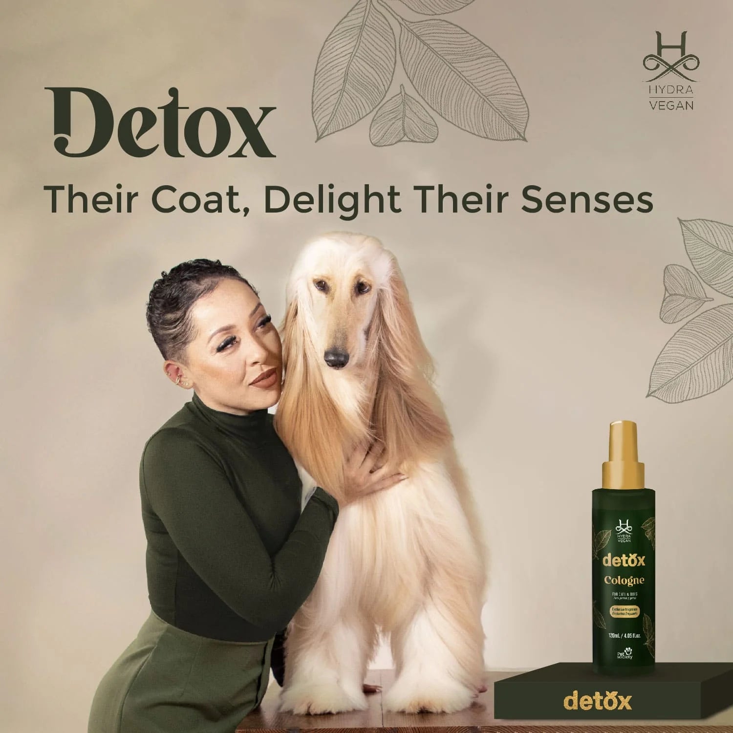 Hydra Vegan Detox Cologne For Dogs & Cats 120ml
