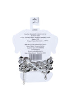 Basil Silver Dog Jewelry – Lightweight Glam No Metal Chain Small 34cm