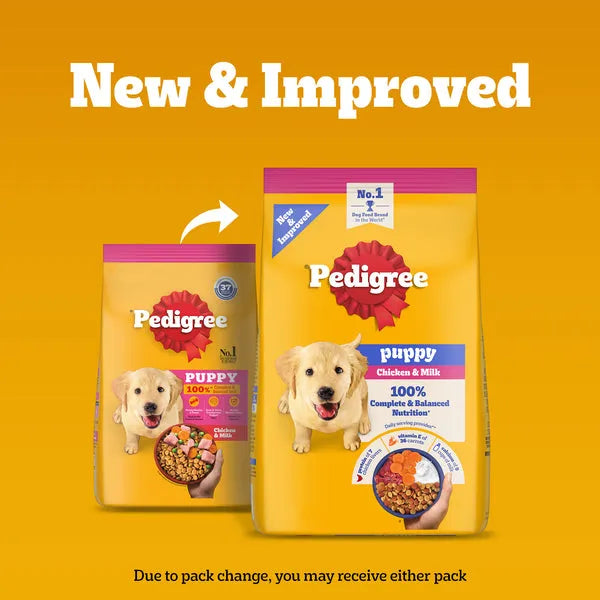 Pedigree Puppy Dry Dog Food Chicken & Milk
