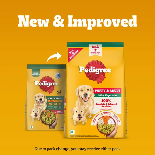 Pedigree Vegetarian & Sustainable Dry Food For Dogs & Puppy