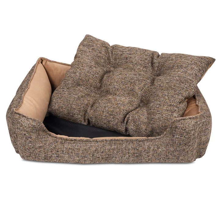 Pawpourri Plush Cuddler Bed For Dog I M/L I Size - 30 x 38 x 8"