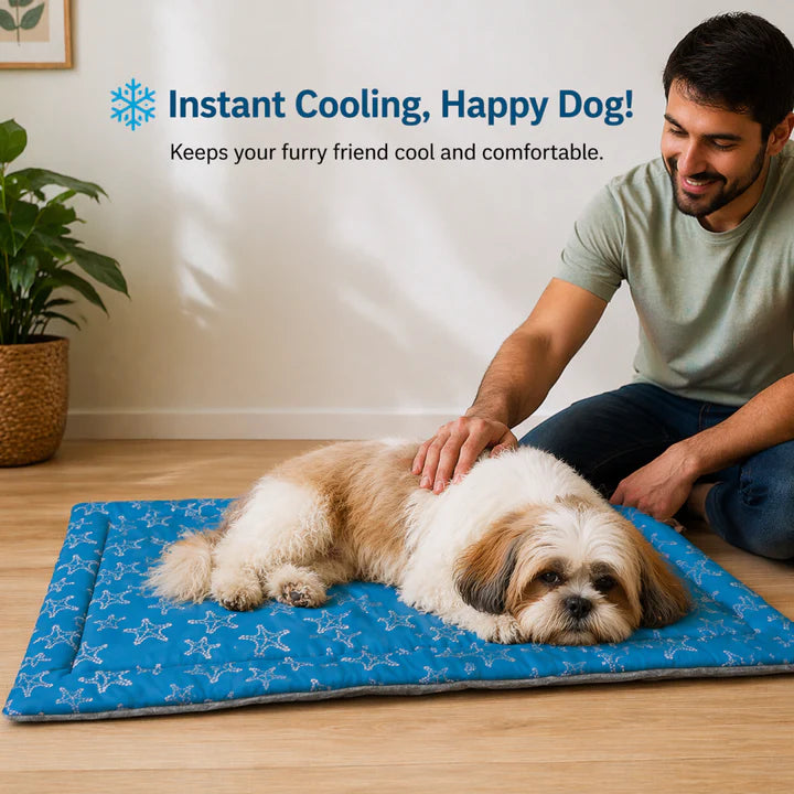 Pawpourri 2-in-1 Cooling Mat with Advanced Cooling Fabric M/L 36X23''