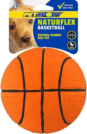 Petsport Natureflex Basketball 5inch Toy For Dog