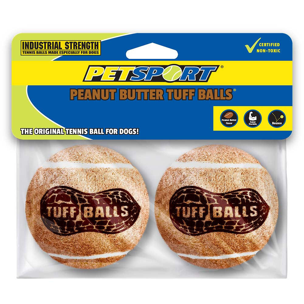 Petsport Peanut Butter Tuff Ball 6cm 2-Pack