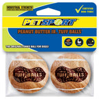 Petsport Jr. Peanut Butter Tuff Ball 1.8" 2-Pack