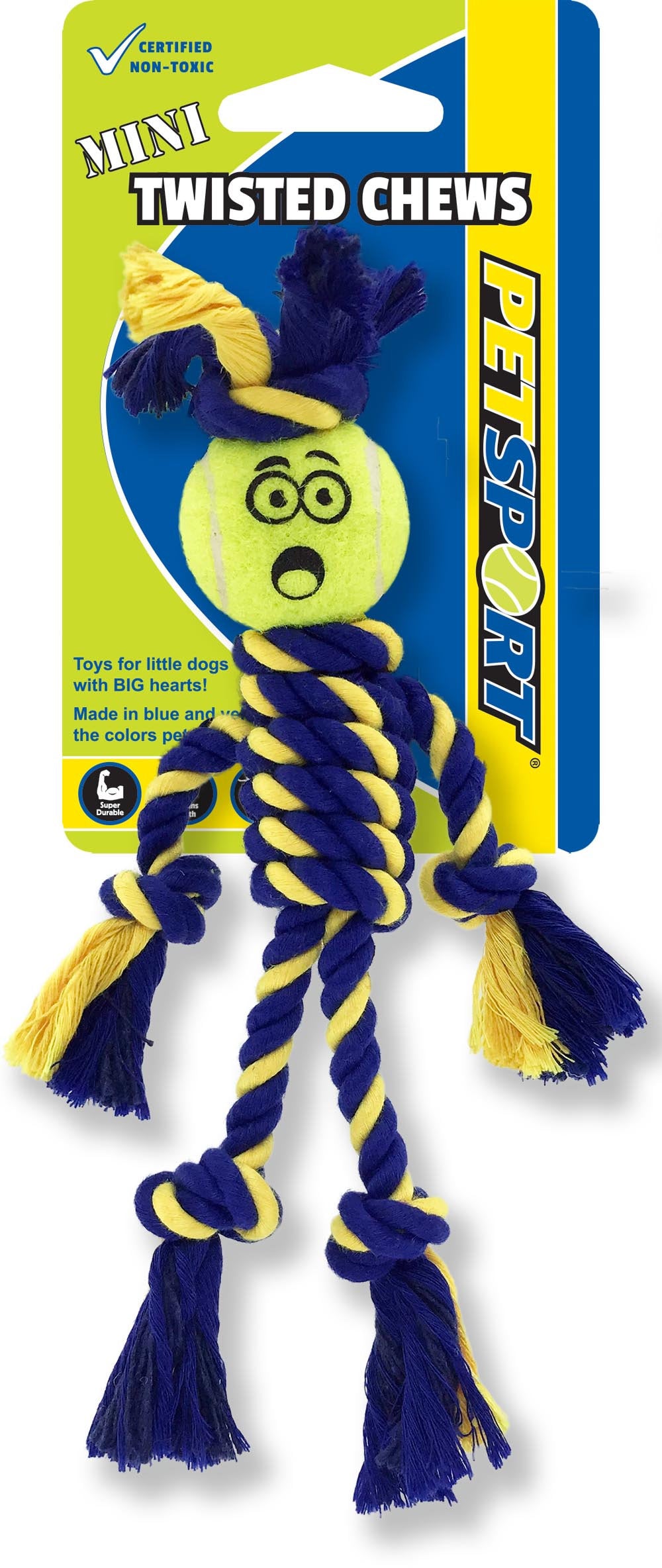 Petsport Braided Rope Man With Tennis Ball