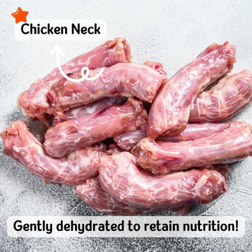 Nuts over Mutts Chicken Neck Dehydrated for Joint Health & Bone Health Rich in Protein Treats For Dogs 140g