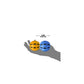 Nerf Checker Squeak and Crunch Ball