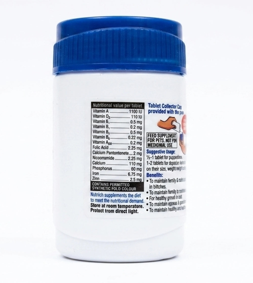 Virbac Nutrich Multivitamin Tablets for Dogs & Cats 60pc