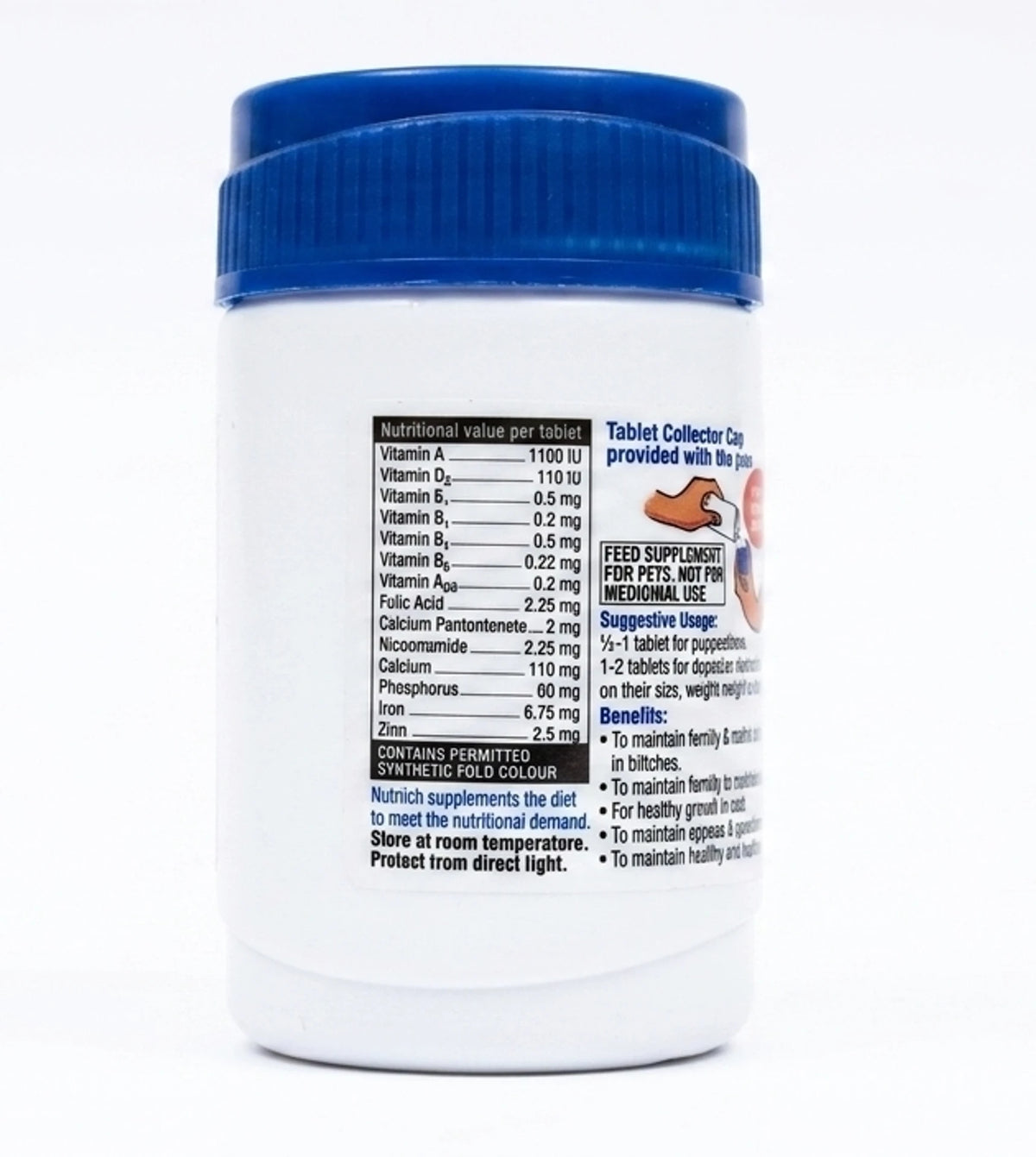 Virbac Nutrich Multivitamin Tablets for Dogs & Cats 60pc