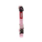 Gigwi Premium Line Reflective Strap with Sturdy Metal Buckle Dog Collar Adjustable Neck Size 20-30cm Pink (Small)