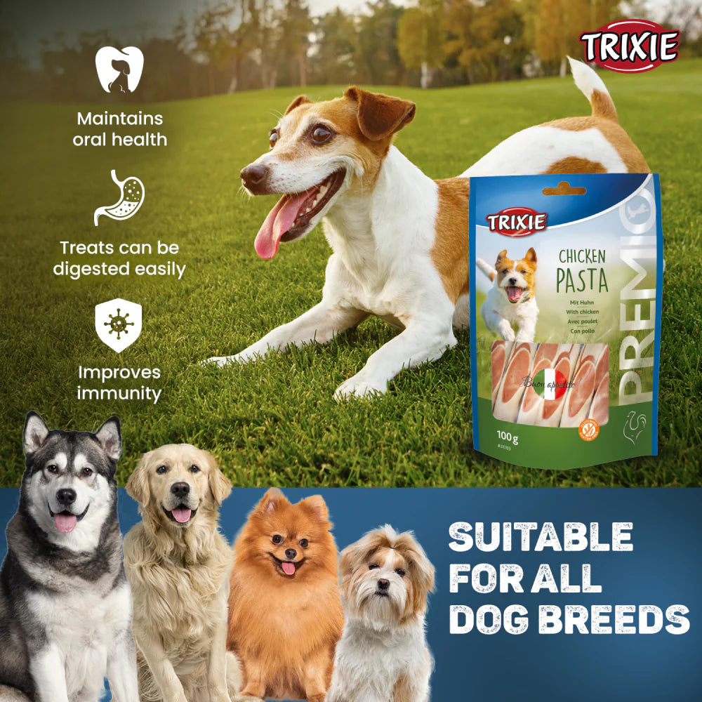 Trixie Premio Chicken Pasta Dog Treat 100g