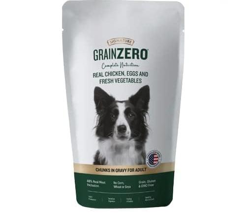 Signature Grain Zero Chicken Chunks In Gravy Wet Food For Adult Dogs 150g