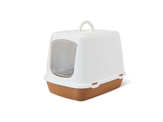 Savic Oscar Toilet Home | White Nordic Brown | Size: 50x38x30cm