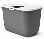 Savic Hop in Modern Cat Litter Tray Home Anthracite | Size: 58.5x39x39.5cm