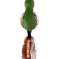 Gigwi Duck Push To Mute with Plush Tail Dog Toy Green