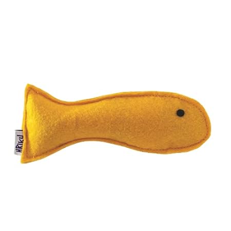 Hriku Catnip Toy Peetmatsya Yellow Fish M
