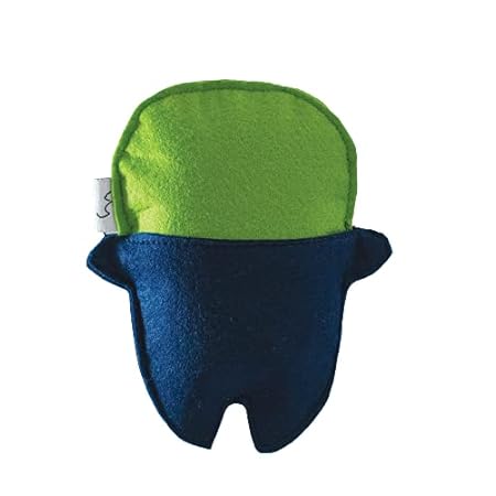 Hriku Catnip Toy Dantdaitya Tooth Monster Green M