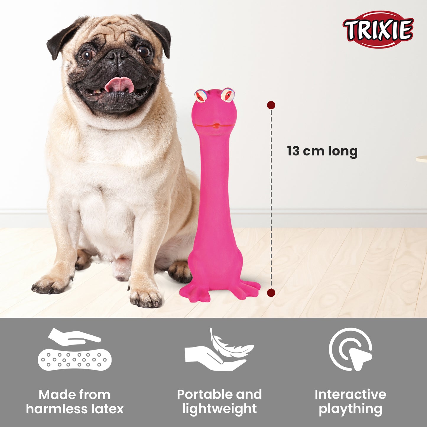 Trixie Assortment Longies Latex Squeaker Toy For Dog 18cm