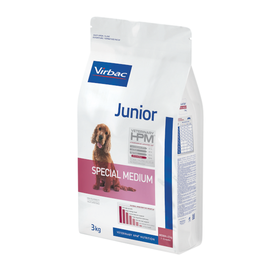Virbac Veterinary HPM Junior Dog Special Medium Dog Food 3kg