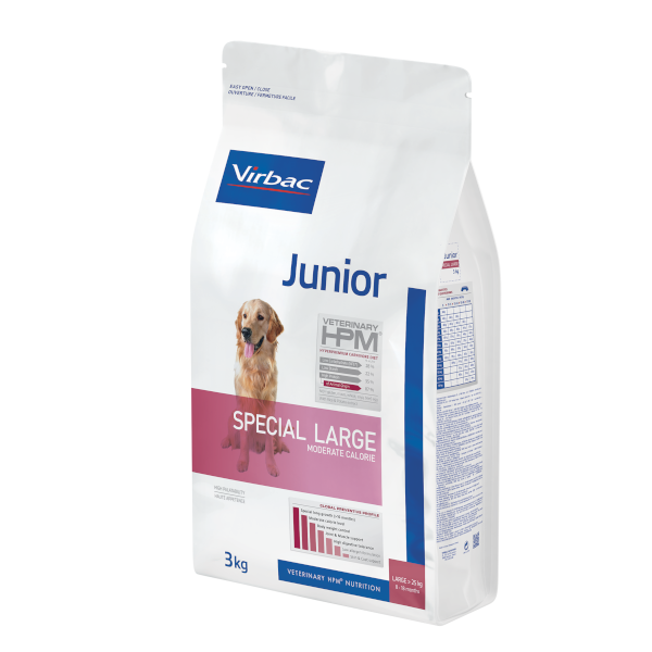 Virbac Veterinary HPM Special Large Breed (Moderate Calorie) Junior Dog Dry Food 3kg
