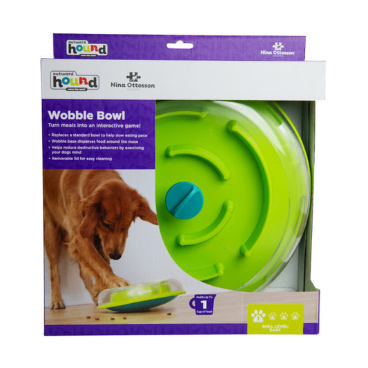 Outward Hound Wobble Bowl Interactive Treat Puzzle 29x29cm