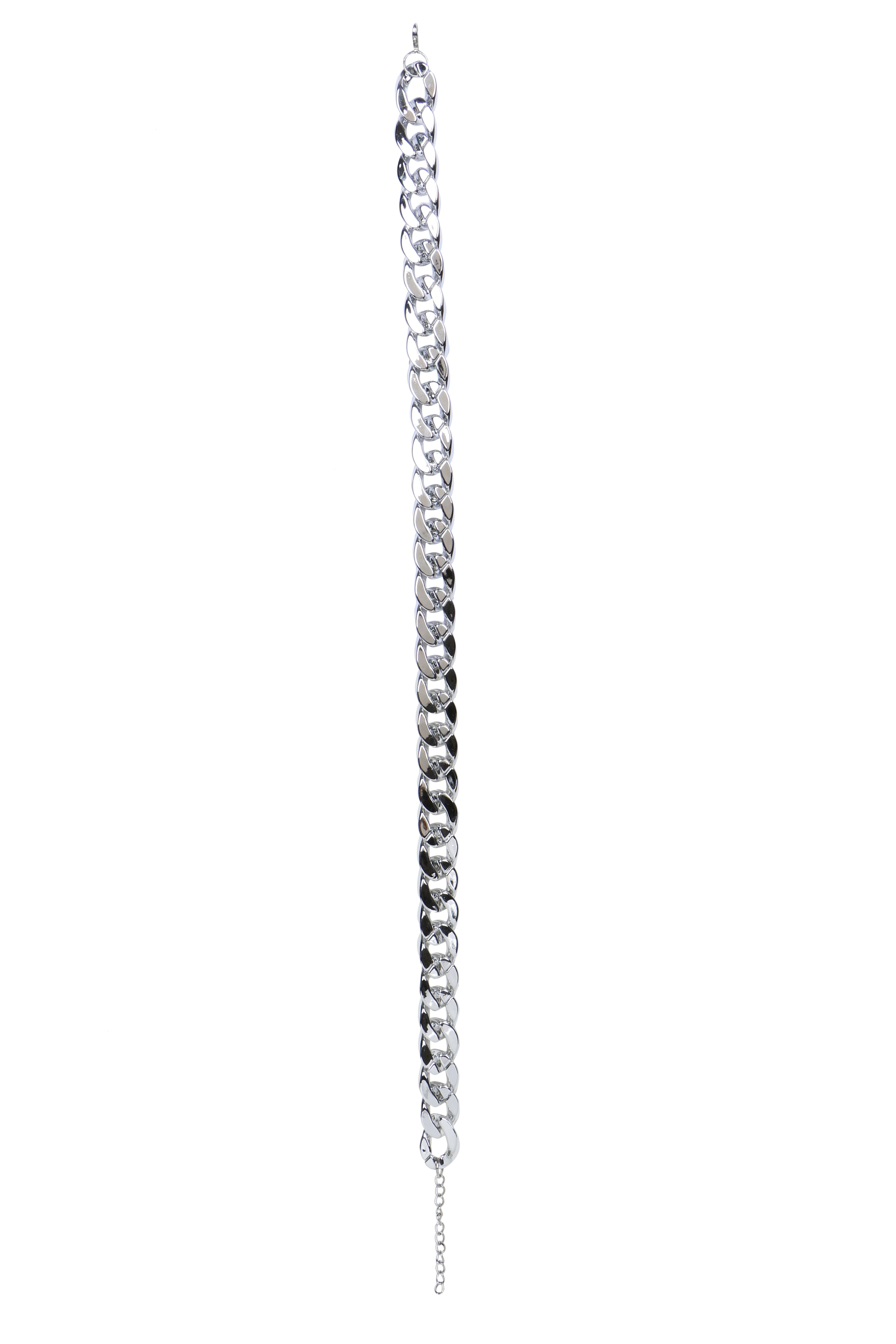Basil Silver Dog Jewelry – Lightweight Glam No Metal Chain Small 34cm