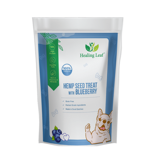Healing Leaf Hemp Seed Dog Treat with Blueberry 100gm