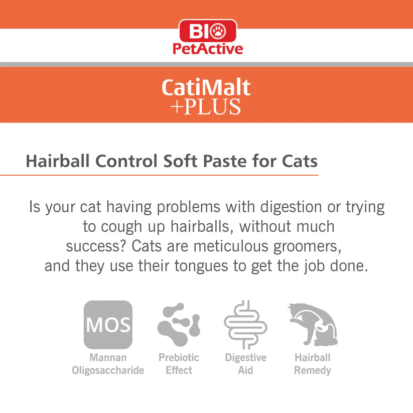 Bio Pet Active Cati Malt Plus Hairball Control For Cats 100ml