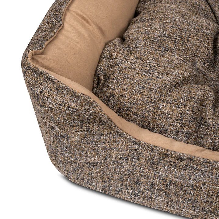 Pawpourri Plush Cuddler Bed For Dog I M/L I Size - 30 x 38 x 8"