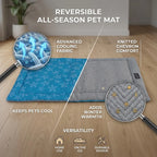 Pawpourri 2-in-1 Cooling Mat with Advanced Cooling Fabric M/L 36X23''