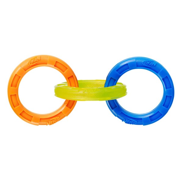 Nerf 3 Ring Tug Dog Toy 29.21 cm Assorted