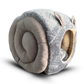 Caninkart Hut-Snail Bed For Cats & Small Breed Dogs 22cm x 17cm x 16cm - Grey