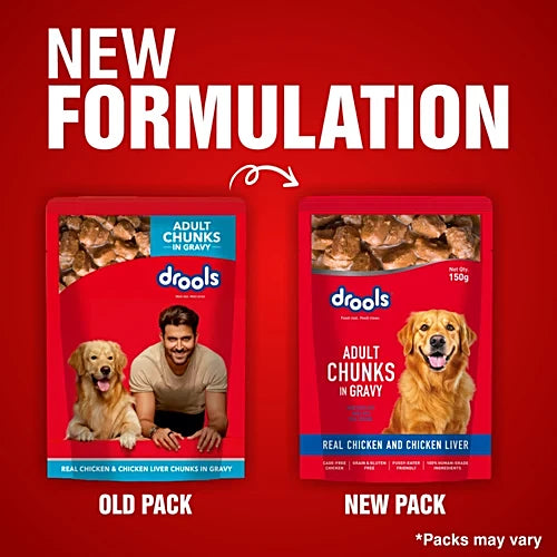 Drools Adult Chicken Chunks in Gravy 150g