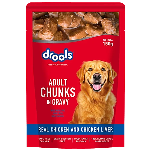 Drools Adult Chicken Chunks in Gravy 150g