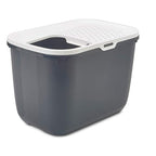 Savic Hop in Modern Cat Litter Tray Home Anthracite | Size: 58.5x39x39.5cm