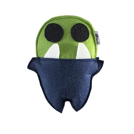 Hriku Catnip Toy Dantdaitya Tooth Monster Green M