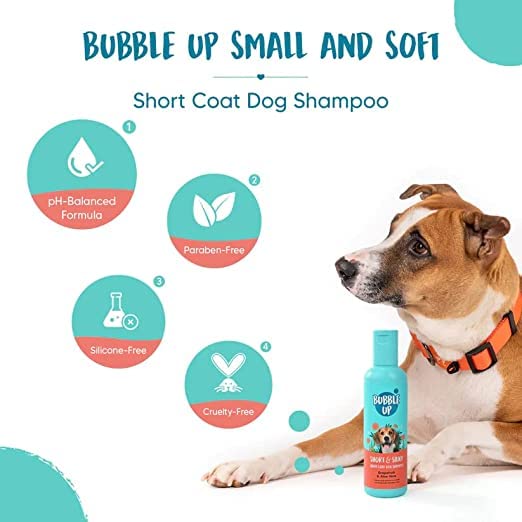 Bubble Up Short & Silky Grapefruit and Aloe Vera Short Coat Dog Shampoo Paraben Free- Sulfate Free 200ml