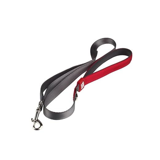 Gigwi Premium Line Soft Padding with Reflective Material Dog Leash For Dogs Grey 20mmx120cm (Large)