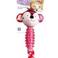 GiGwi Suppa Puppa Monkey Squeak Toy for Puppies & Small Dogs XS
