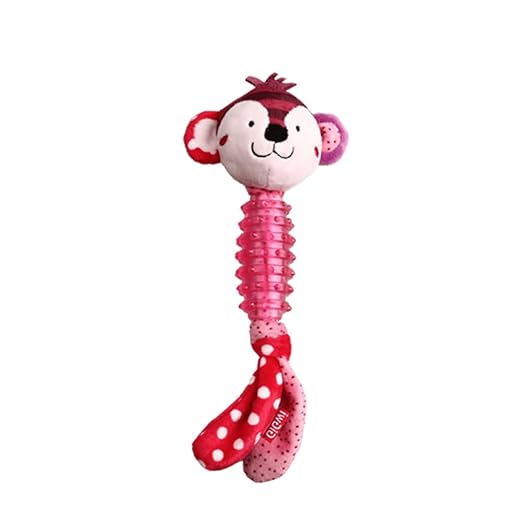 GiGwi Suppa Puppa Monkey Squeak Toy for Puppies & Small Dogs XS