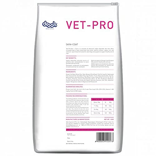 Drools Vet Pro Skin + Coat Dry Dog Food 3kg