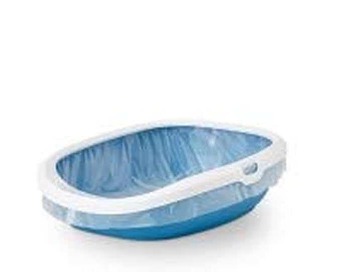 Savic Gizmo | Cat Litter Tray + Rim | Twilight Blue | Size: 44x35.5x12.5cm