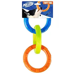 Nerf 3 Ring Tug Dog Toy 29.21 cm Assorted