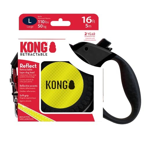 Kong Retractable Reflect Neon Yellow l Large l 5m l Hold Up To 50kg