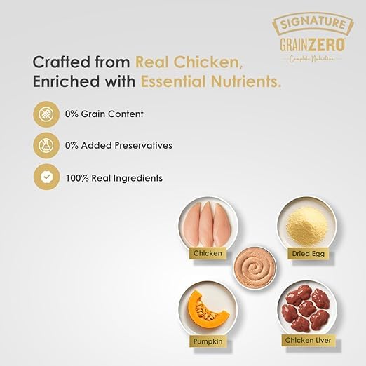 Signature Grain Zero Chicken Mousse Adult Cat Wet Food 80g (5+1) Buy 5 Get 1 Free