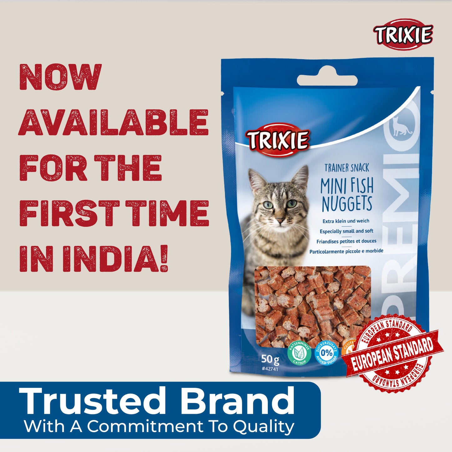 Trixie PREMIO Mini Fish Nuggets Treat for Cat 50g