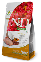 Farmina N&D Quinoa Skin & Coat Cat Food Grain-Free Quail, Quinoa, Coconut & Turmeric Recipe Dry Cat Food 1.5kg