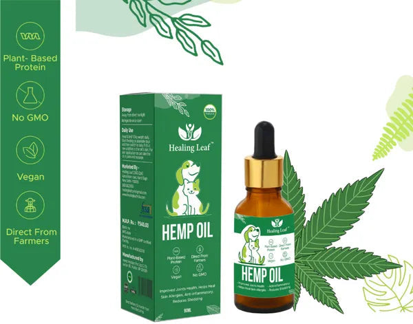 Healing Leaf Hemp Oil for Dogs and Cats 90ml