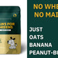 Paws For Greens Dog Treats Plant-Based Healthy Vegan Biscuits for Dogs with Peanut Butter and Banana 100gm